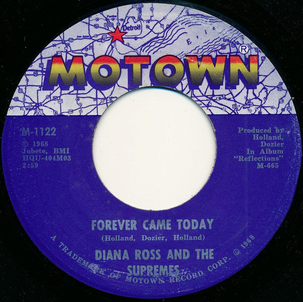 The Supremes : Forever Came Today / Time Changes Things (7", Single, ARP)