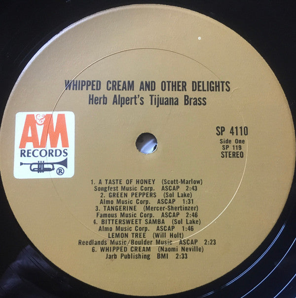 Herb Alpert & The Tijuana Brass : Whipped Cream & Other Delights (LP, Album, RE)