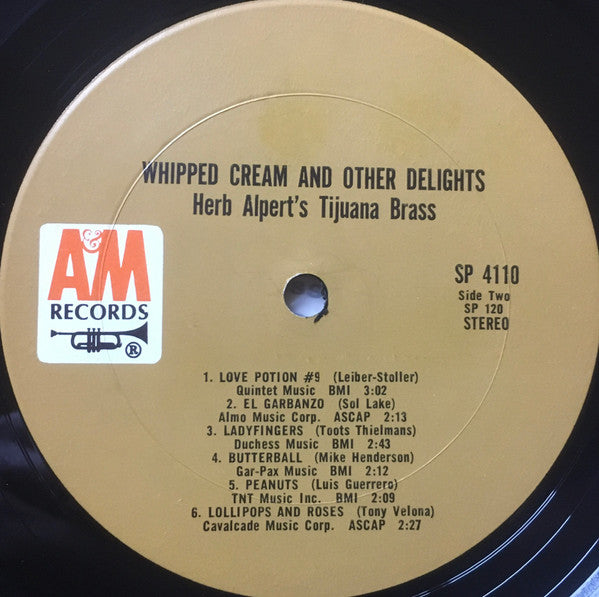 Herb Alpert & The Tijuana Brass : Whipped Cream & Other Delights (LP, Album, RE)