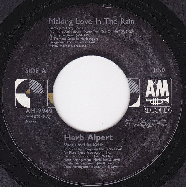 Herb Alpert : Making Love In The Rain (7", Single)