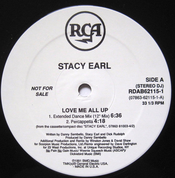 Stacy Earl : Love Me All Up (12", Promo)