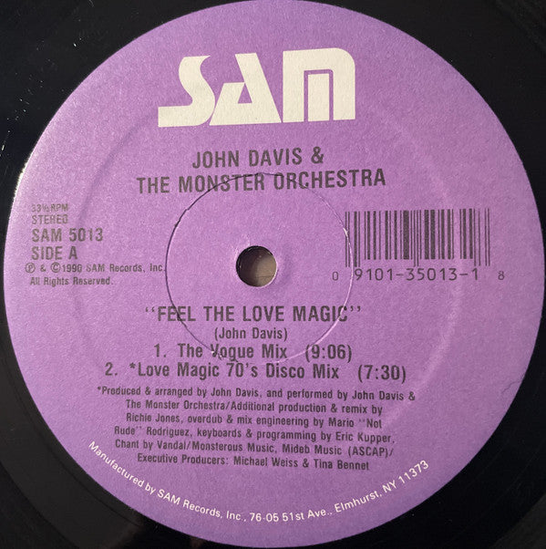 John Davis & The Monster Orchestra : Feel The Love Magic (12")