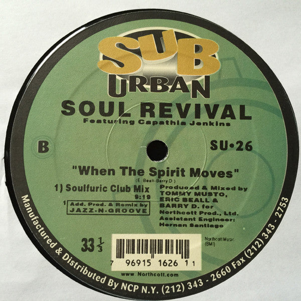 Soul Revival Featuring Capathia Jenkins : When The Spirit Moves (2x12")
