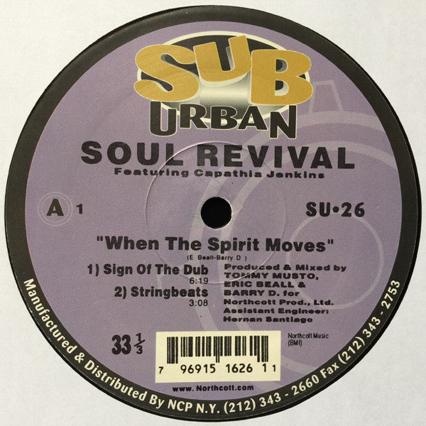 Soul Revival Featuring Capathia Jenkins : When The Spirit Moves (2x12")