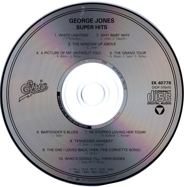 George Jones (2) : Super Hits (CD, Comp, RP, DAD)