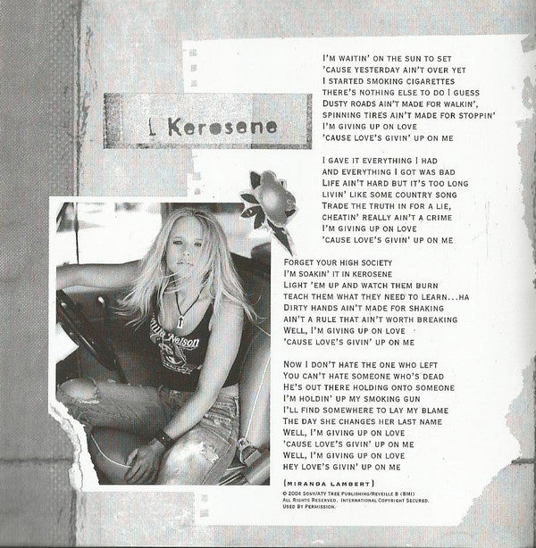 Miranda Lambert : Kerosene (CD, Album)