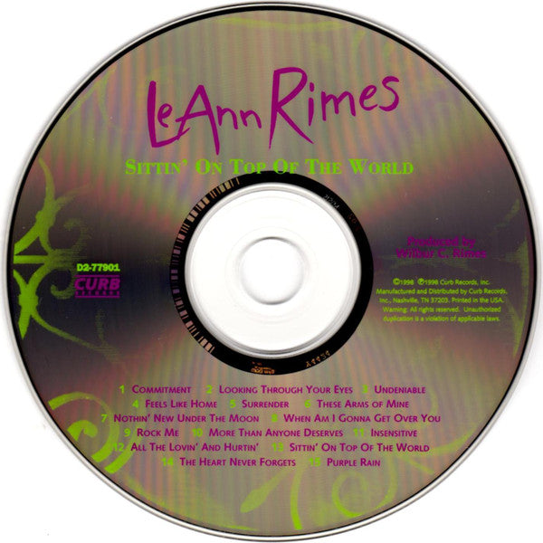 LeAnn Rimes : Sittin' On Top Of The World (CD, Album)