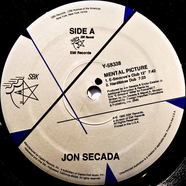 Jon Secada : Mental Picture (Remixes) (12")