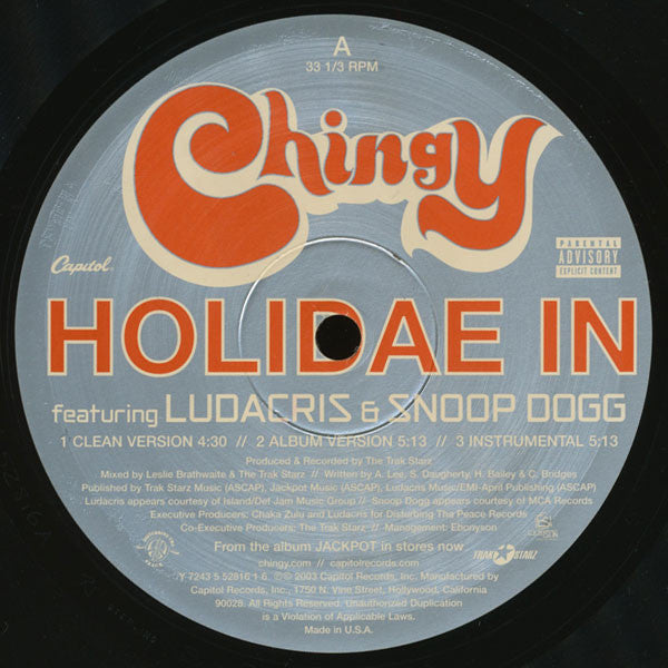 Chingy : Holidae In / Represent (12")