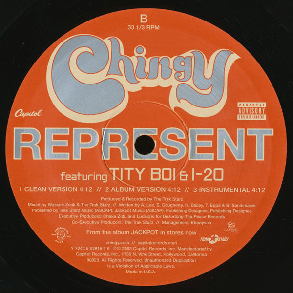Chingy : Holidae In / Represent (12")