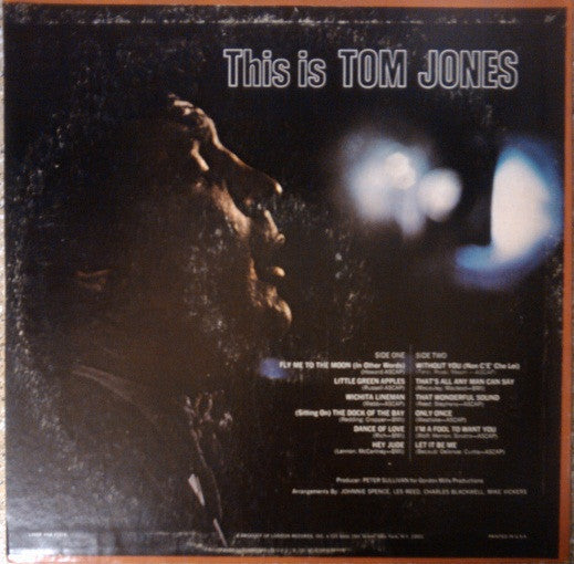 Tom Jones : This Is Tom Jones (LP, Album)