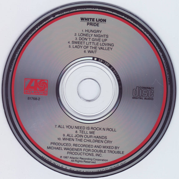 White Lion : Pride (CD, Album)