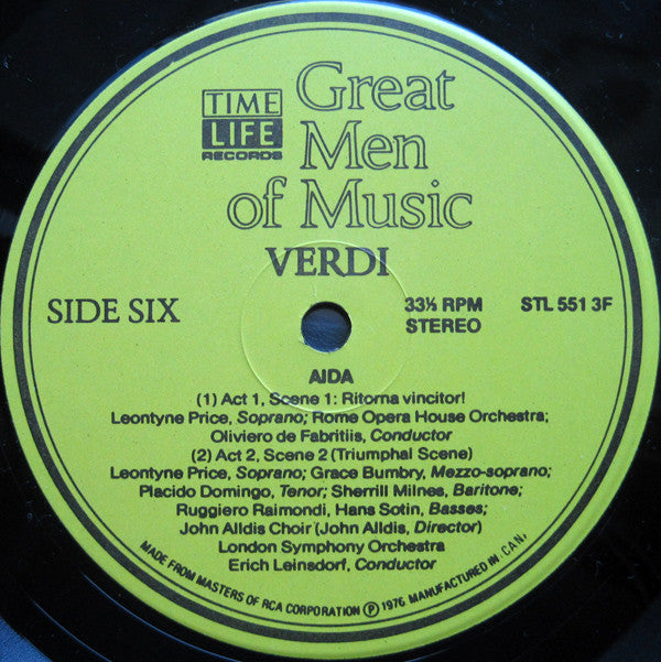Giuseppe Verdi : Great Men Of Music (4xLP, Album, Comp + Box)