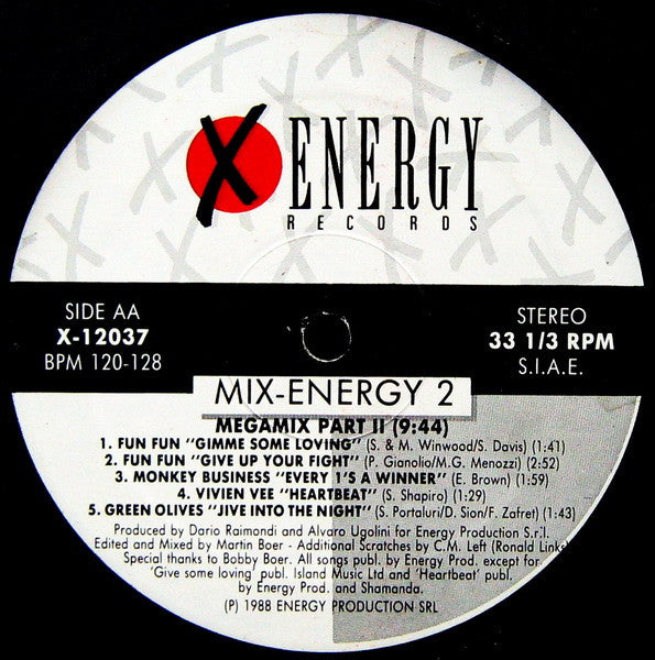 Various : Mix-Energy 2 (LP, Comp, Mixed)