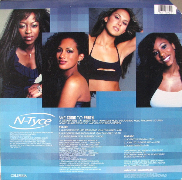 N-Tyce : We Come To Party (12")