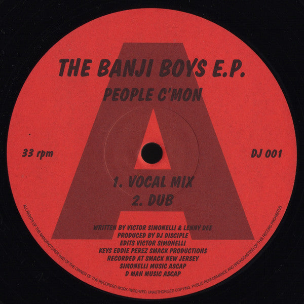 DJ Disciple : The Banji Boys E.P. (12", EP)