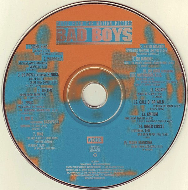 Various : Bad Boys - Music From The Motion Picture (CD, Comp)