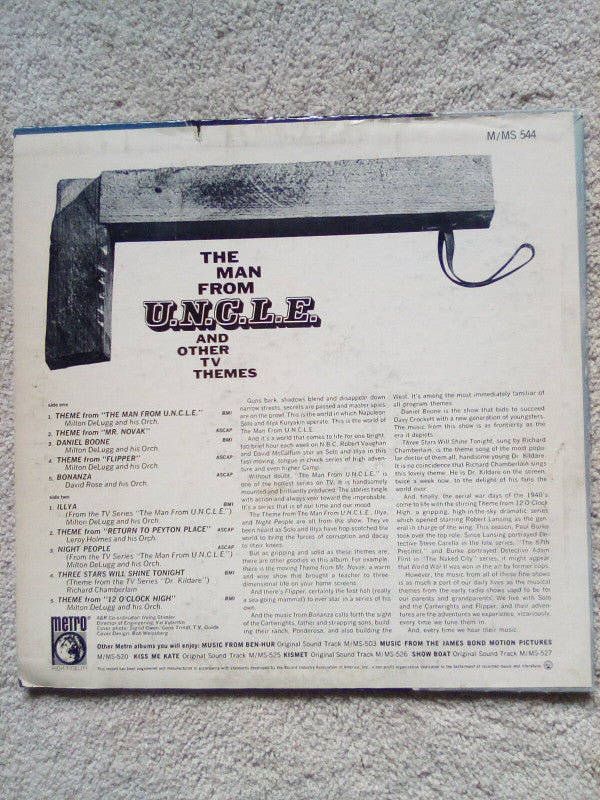 Various : The Man From U.N.C.L.E And Other TV Themes (LP, Album, Mono)