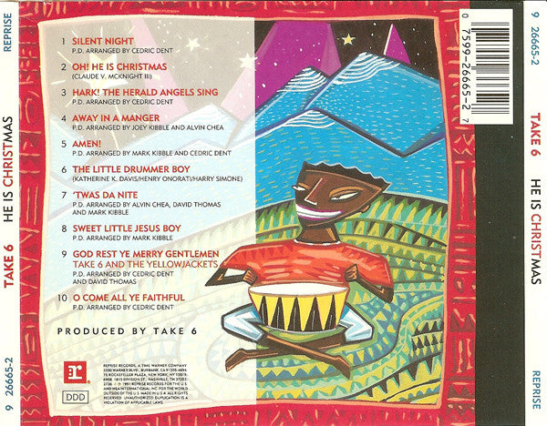 Take 6 : He Is Christmas (CD, Album, SRC)