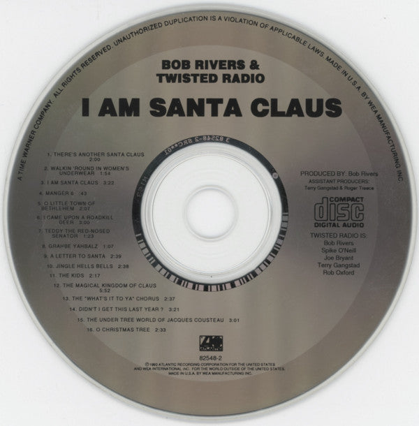 Bob Rivers (2) & Twisted Radio : I Am Santa Claus (CD, Album)