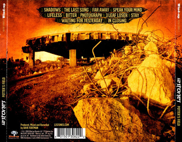 12 Stones : Potter's Field (CD, Album)