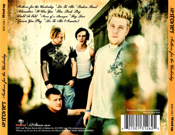 12 Stones : Anthem For The Underdog (CD, Album)