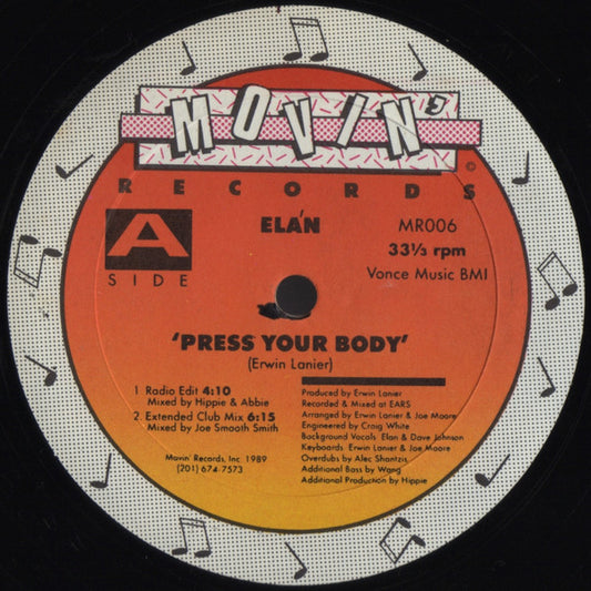 Ela'n : Press Your Body (12")