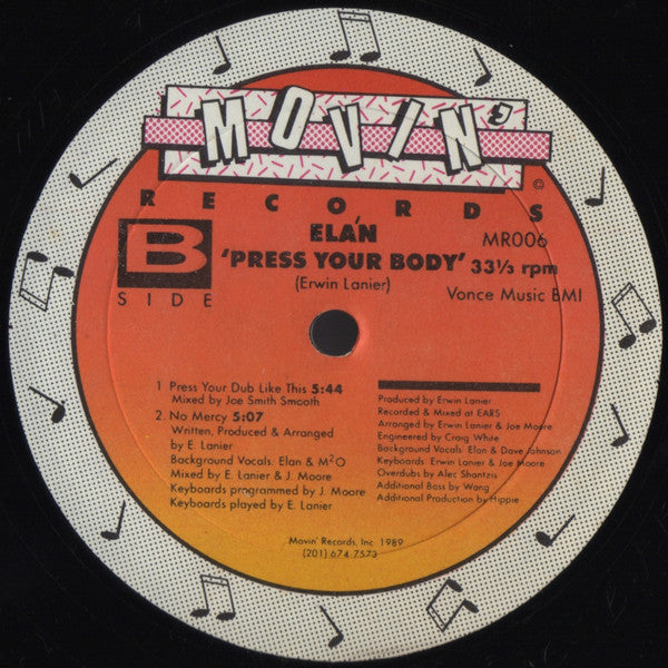 Ela'n : Press Your Body (12")