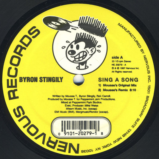 Byron Stingily : Sing A Song (12", Single)