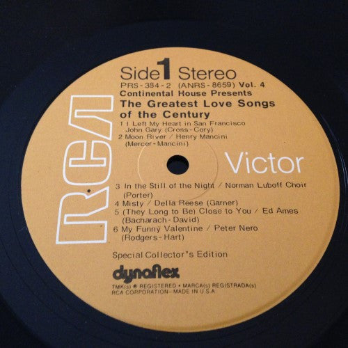 Various : The Greatest Love Songs Of The Century Volume 3 And 4 (2xLP, Comp)