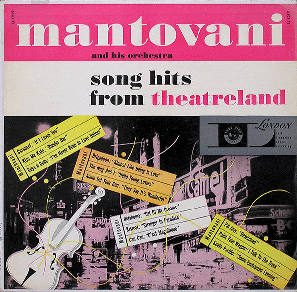 Mantovani And His Orchestra : Song Hits From Theatreland (LP, Album)