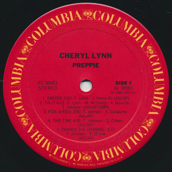 Cheryl Lynn : Preppie (LP, Album)