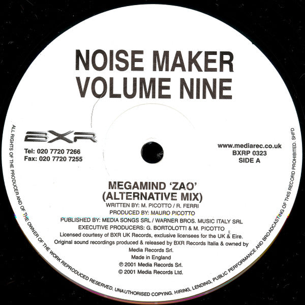 Various : Noise Maker Volume Nine (12")