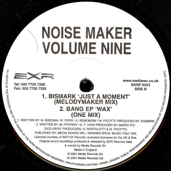 Various : Noise Maker Volume Nine (12")