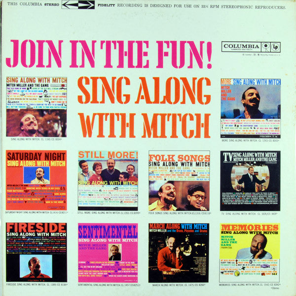 Mitch Miller And The Gang : Party Sing Along With Mitch (LP)