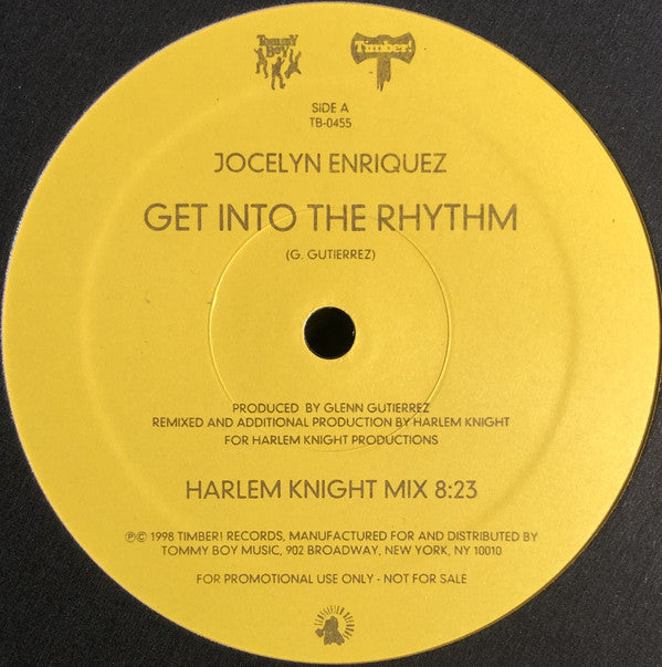 Jocelyn Enriquez : Get Into The Rhythm (12", Promo)