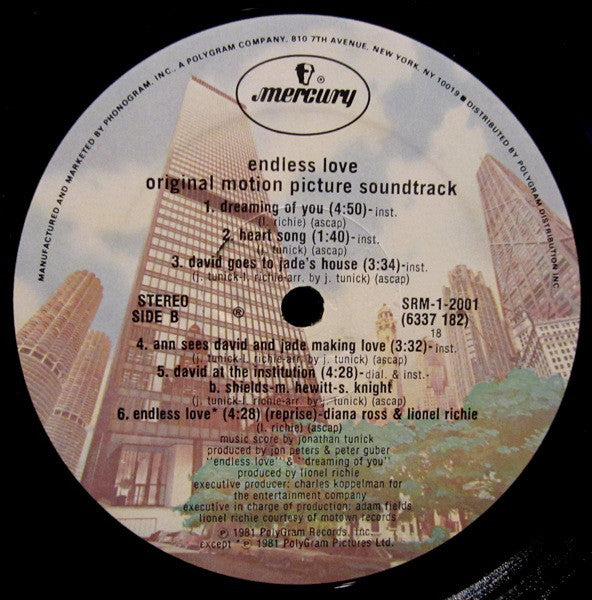 Various : Endless Love Original Motion Picture Soundtrack (LP, Comp, Gat)