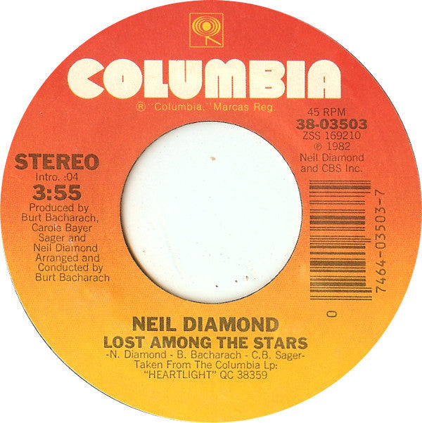 Neil Diamond : I'm Alive / Lost Among The Stars (7", Single, Styrene)