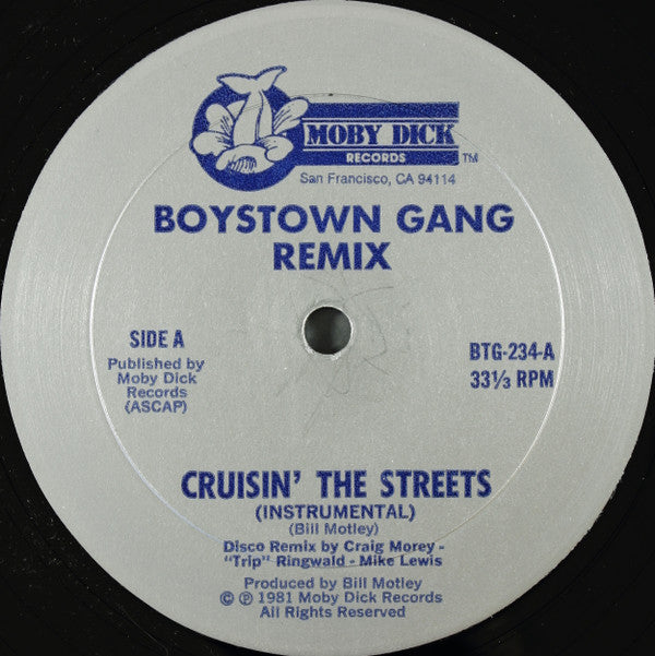 Boys Town Gang : Cruisin' The Streets (Remix) (12", Ltd, S/Edition)