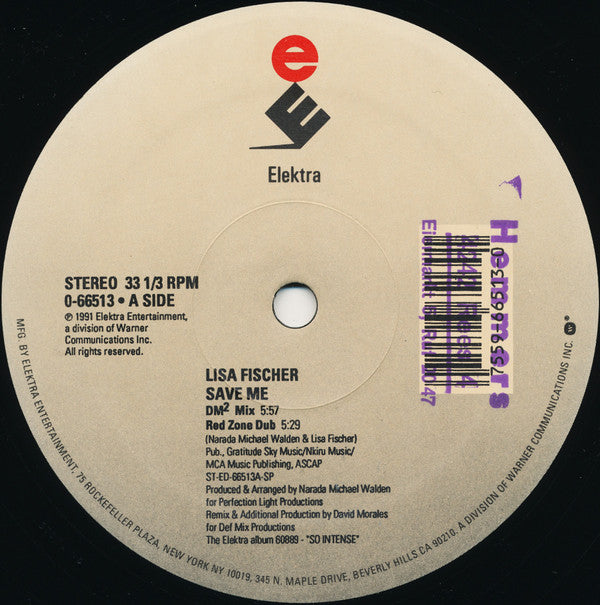 Lisa Fischer : Save Me (12", Single)