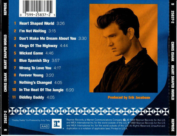 Chris Isaak : Heart Shaped World (CD, Album, RE)