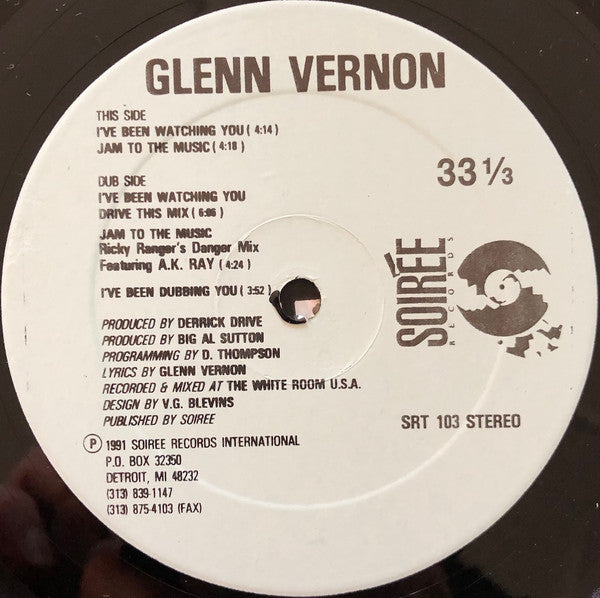Glenn Vernon : I've Been Watching You (12")