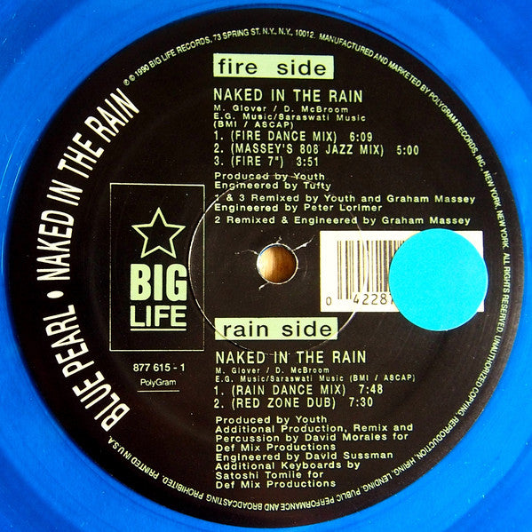 Blue Pearl : Naked In The Rain (12", Blu)