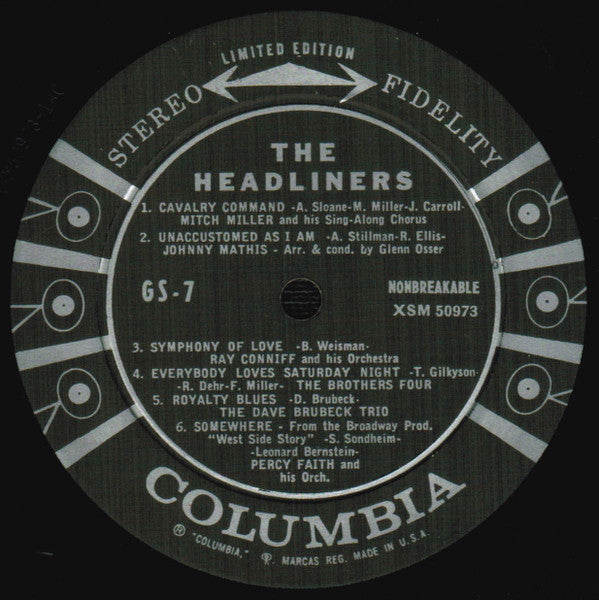 Various : The Headliners (5th Anniversary) (LP, Comp, Ltd, Smplr)
