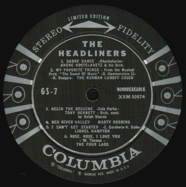 Various : The Headliners (5th Anniversary) (LP, Comp, Ltd, Smplr)