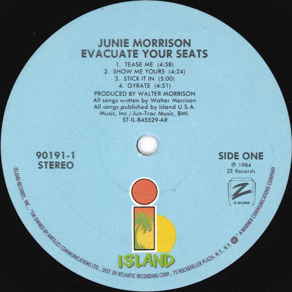 Junie Morrison : Evacuate Your Seats (LP, Album, All)