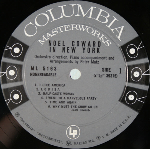 Noël Coward : Noel Coward In New York (LP, Album)