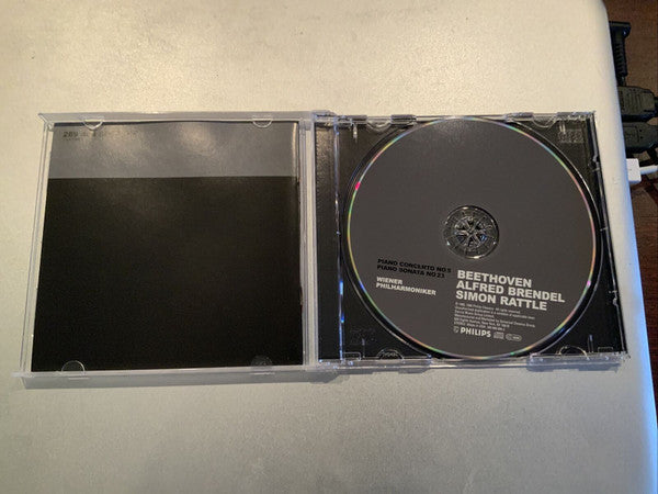 Ludwig van Beethoven, Alfred Brendel, Sir Simon Rattle, Wiener Philharmoniker : Piano Concerto No. 5 "Emperor", Piano Sonata No. 23 "Appassionata" (CD, Comp, Club)