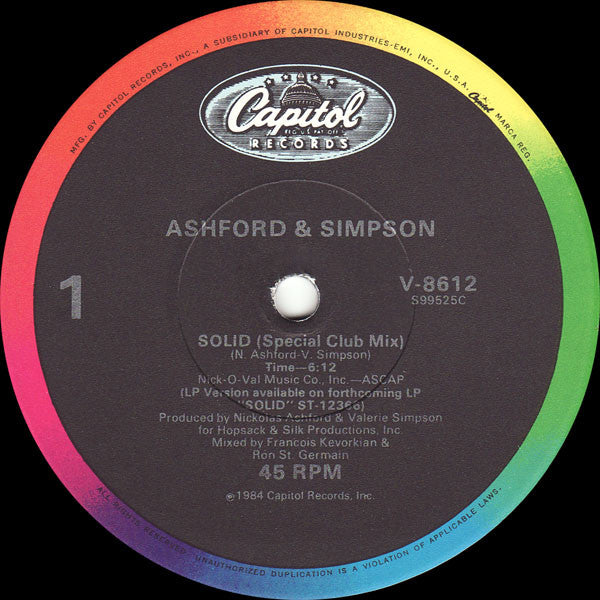 Ashford & Simpson : Solid (12", Single)