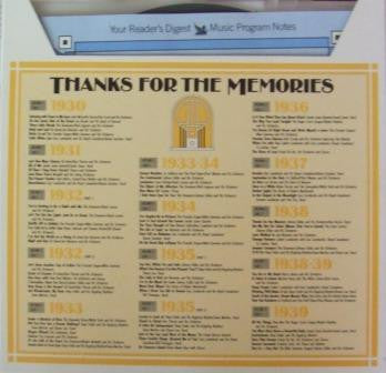 Various : Thanks For The Memories (8xLP, Comp + Box, Comp)